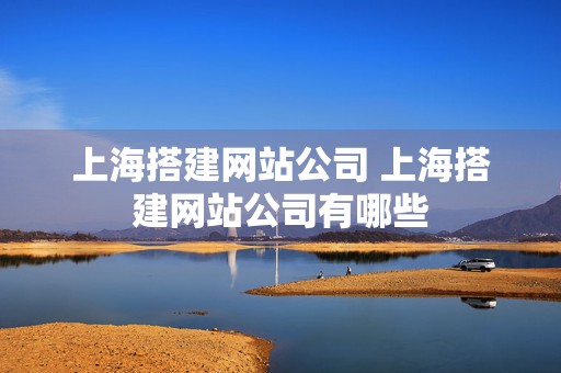 上海搭建网站公司 上海搭建网站公司有哪些