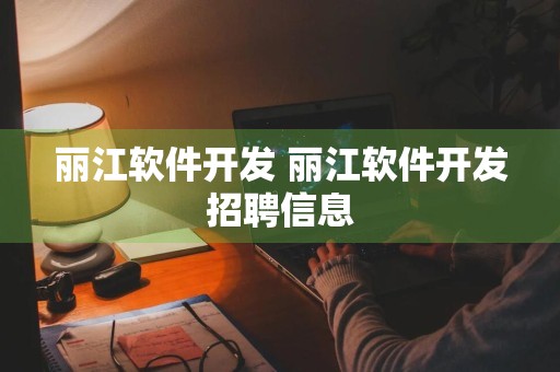 丽江软件开发 丽江软件开发招聘信息