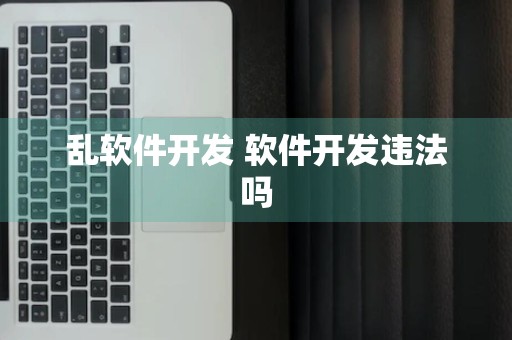 乱软件开发 软件开发违法吗