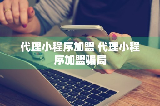 代理小程序加盟 代理小程序加盟骗局