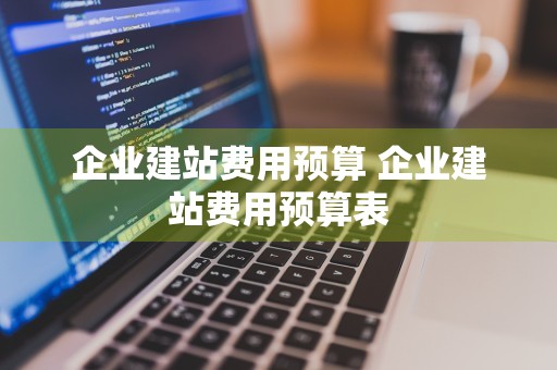 企业建站费用预算 企业建站费用预算表