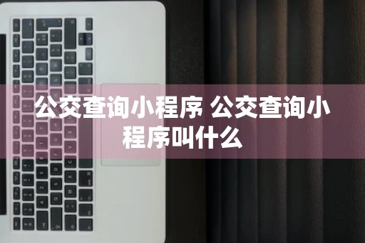 公交查询小程序 公交查询小程序叫什么