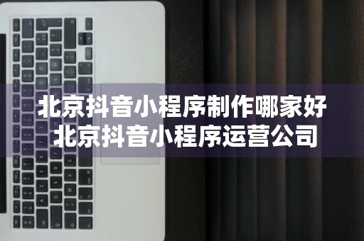 北京抖音小程序制作哪家好 北京抖音小程序运营公司