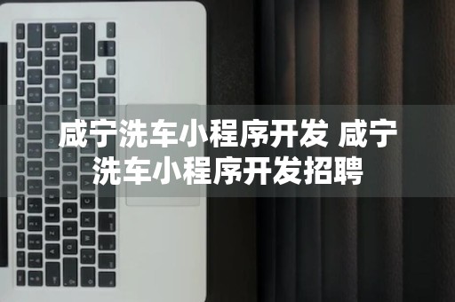 咸宁洗车小程序开发 咸宁洗车小程序开发招聘