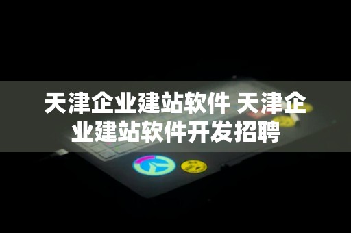 天津企业建站软件 天津企业建站软件开发招聘