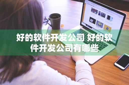 好的软件开发公司 好的软件开发公司有哪些