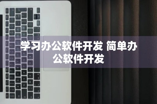 学习办公软件开发 简单办公软件开发