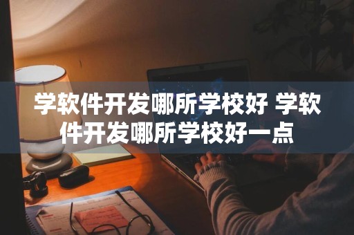 学软件开发哪所学校好 学软件开发哪所学校好一点