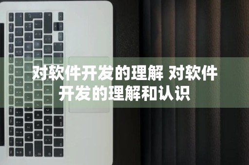 对软件开发的理解 对软件开发的理解和认识