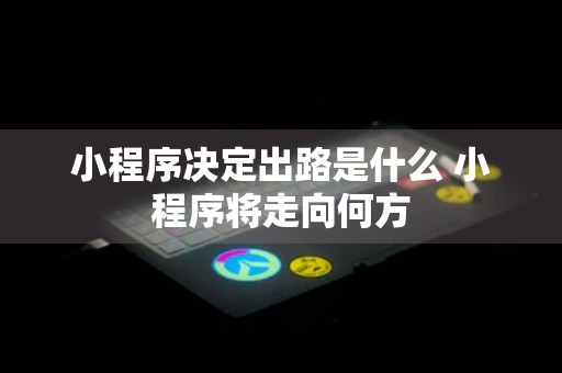 小程序决定出路是什么 小程序将走向何方