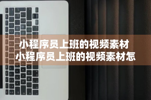 小程序员上班的视频素材 小程序员上班的视频素材怎么做