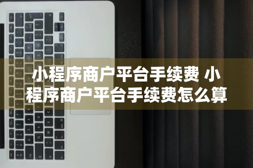 小程序商户平台手续费 小程序商户平台手续费怎么算