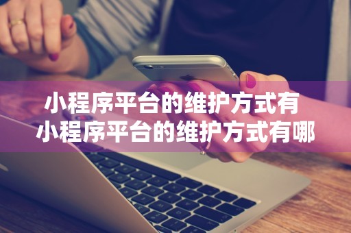 小程序平台的维护方式有 小程序平台的维护方式有哪些