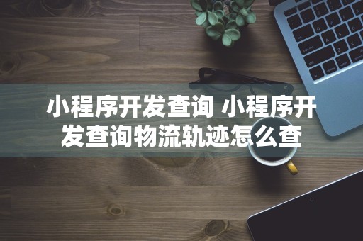 小程序开发查询 小程序开发查询物流轨迹怎么查