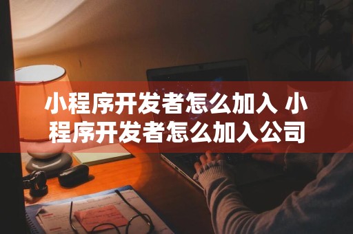 小程序开发者怎么加入 小程序开发者怎么加入公司