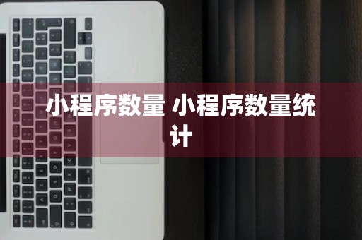 小程序数量 小程序数量统计