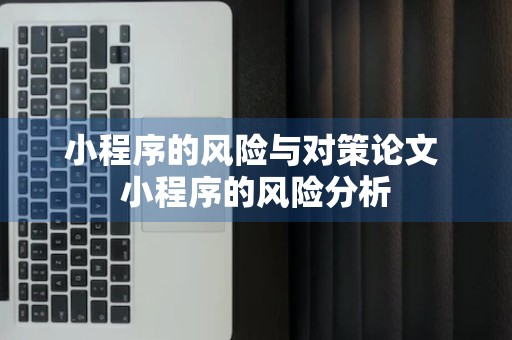 小程序的风险与对策论文 小程序的风险分析