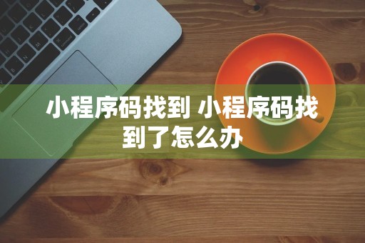 小程序码找到 小程序码找到了怎么办