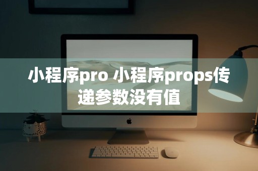 小程序pro 小程序props传递参数没有值