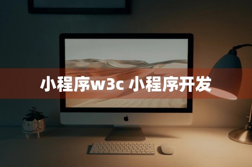 小程序w3c 小程序开发