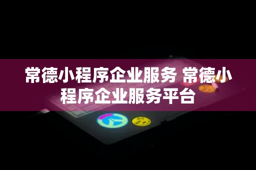 常德小程序企业服务 常德小程序企业服务平台