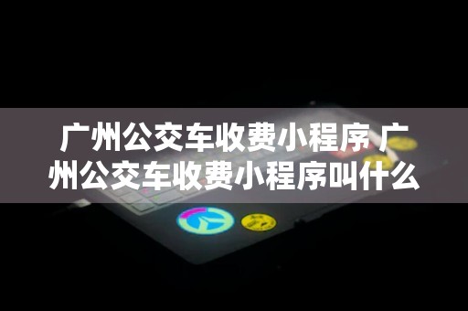 广州公交车收费小程序 广州公交车收费小程序叫什么