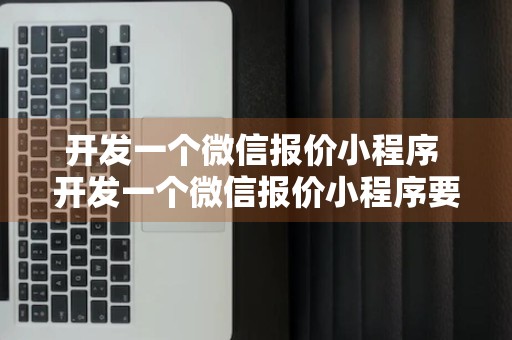 开发一个微信报价小程序 开发一个微信报价小程序要多少钱