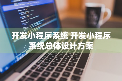 开发小程序系统 开发小程序系统总体设计方案