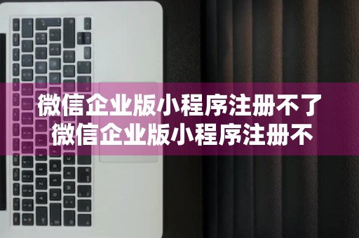 微信企业版小程序注册不了 微信企业版小程序注册不了吗