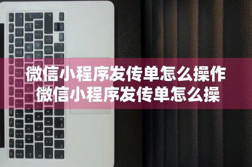 微信小程序发传单怎么操作 微信小程序发传单怎么操作的