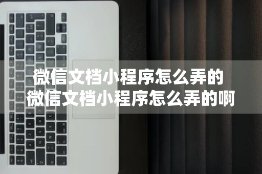 微信文档小程序怎么弄的 微信文档小程序怎么弄的啊