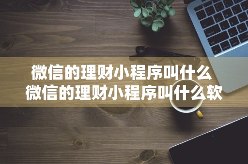 微信的理财小程序叫什么 微信的理财小程序叫什么软件