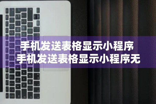 手机发送表格显示小程序 手机发送表格显示小程序无法打开