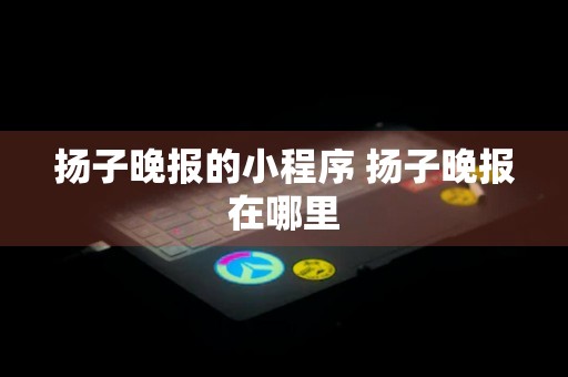 扬子晚报的小程序 扬子晚报在哪里