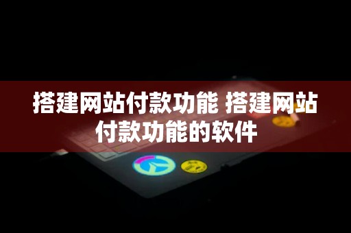 搭建网站付款功能 搭建网站付款功能的软件