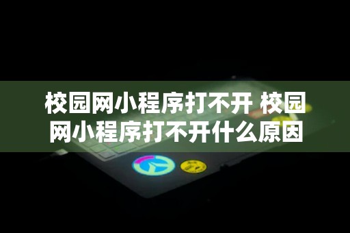 校园网小程序打不开 校园网小程序打不开什么原因