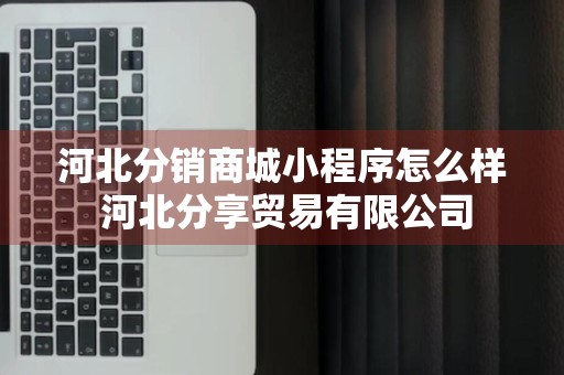 河北分销商城小程序怎么样 河北分享贸易有限公司