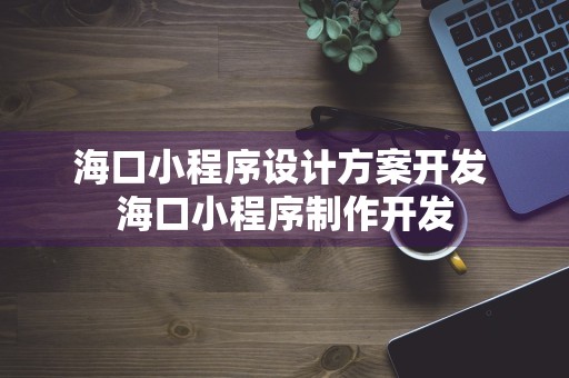 海口小程序设计方案开发 海口小程序制作开发