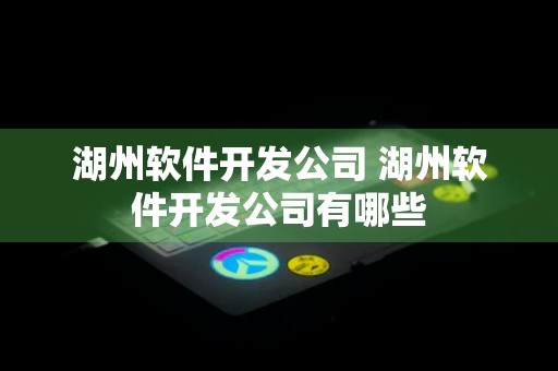 湖州软件开发公司 湖州软件开发公司有哪些