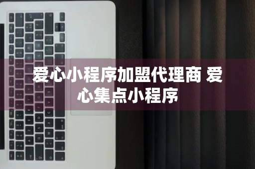 爱心小程序加盟代理商 爱心集点小程序