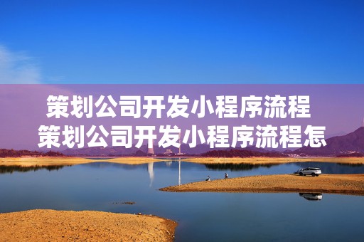 策划公司开发小程序流程 策划公司开发小程序流程怎么写