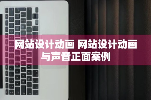 网站设计动画 网站设计动画与声音正面案例