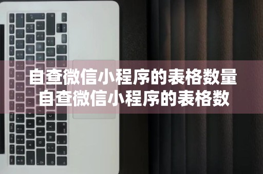 自查微信小程序的表格数量 自查微信小程序的表格数量怎么设置