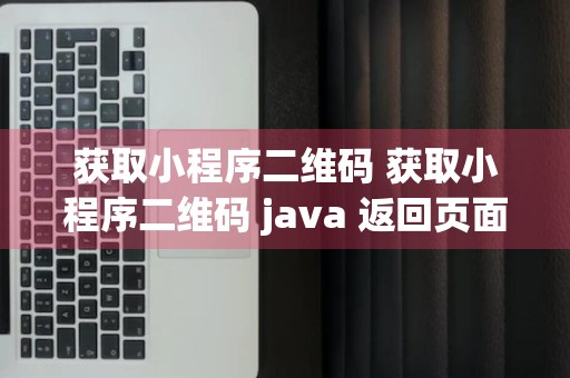 获取小程序二维码 获取小程序二维码 java 返回页面显示