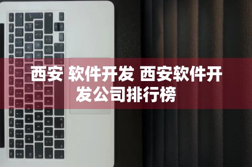 西安 软件开发 西安软件开发公司排行榜