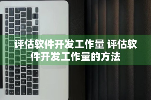 评估软件开发工作量 评估软件开发工作量的方法