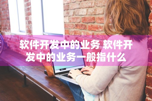 软件开发中的业务 软件开发中的业务一般指什么