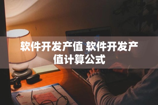 软件开发产值 软件开发产值计算公式