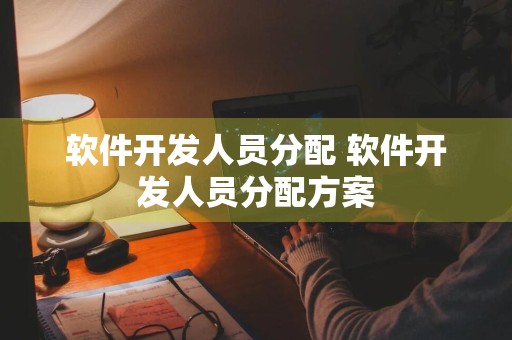 软件开发人员分配 软件开发人员分配方案