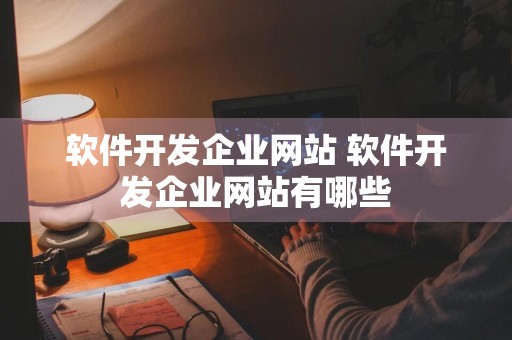 软件开发企业网站 软件开发企业网站有哪些